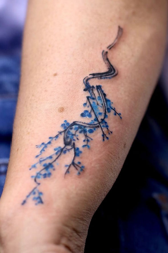 Cerejeira em sumi-ê
